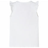 VidaXL Chemise enfant à manches à volants 140 blanc