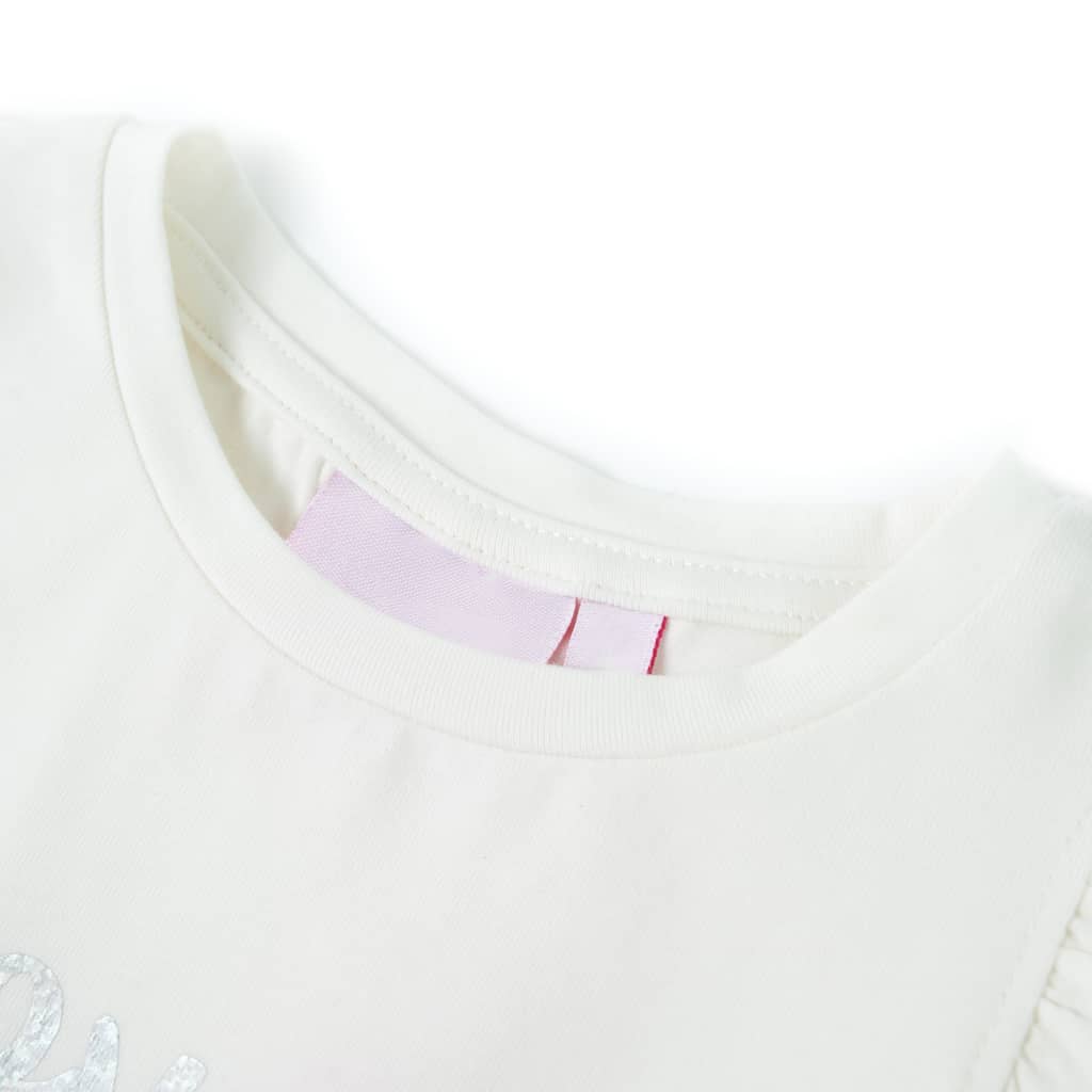 VidaXL Chemise enfant à manches à volants 140 blanc