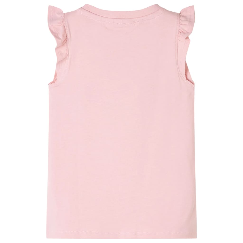 VidaXL Chemise enfant avec volants sur les manches 92 rose clair