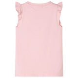 VidaXL Chemise enfant avec volants sur les manches 92 rose clair