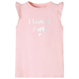 VidaXL Chemise enfant avec volants sur les manches 104 rose clair
