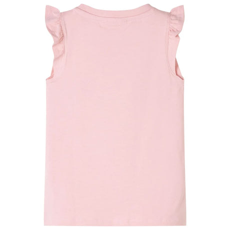VidaXL Chemise enfant avec volants sur les manches 116 rose clair