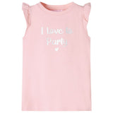 VidaXL Chemise enfant avec volants sur les manches 128 rose clair