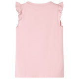 VidaXL Chemise enfant avec volants sur les manches 128 rose clair