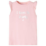 VidaXL Chemise enfant avec volants sur les manches 140 rose clair