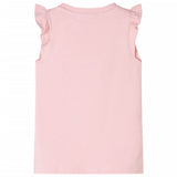 VidaXL Chemise enfant avec volants sur les manches 140 rose clair