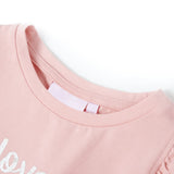 VidaXL Chemise enfant avec volants sur les manches 140 rose clair