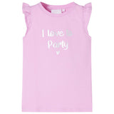 VidaXL Chemise enfant avec volants sur les manches 116 lilas