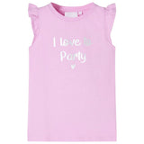 VidaXL Chemise enfant avec volants sur les manches 128 lilas