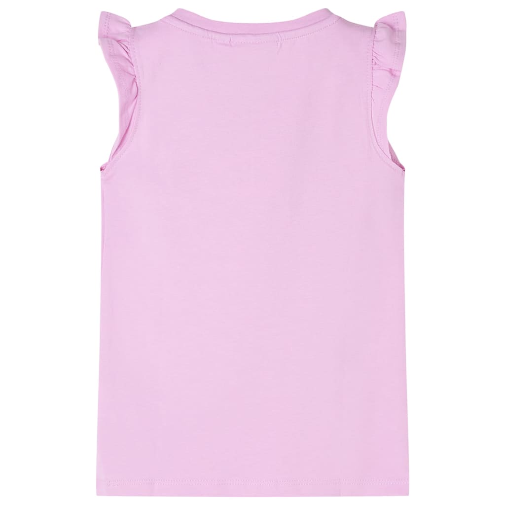 VidaXL Chemise enfant avec volants sur les manches 140 lilas