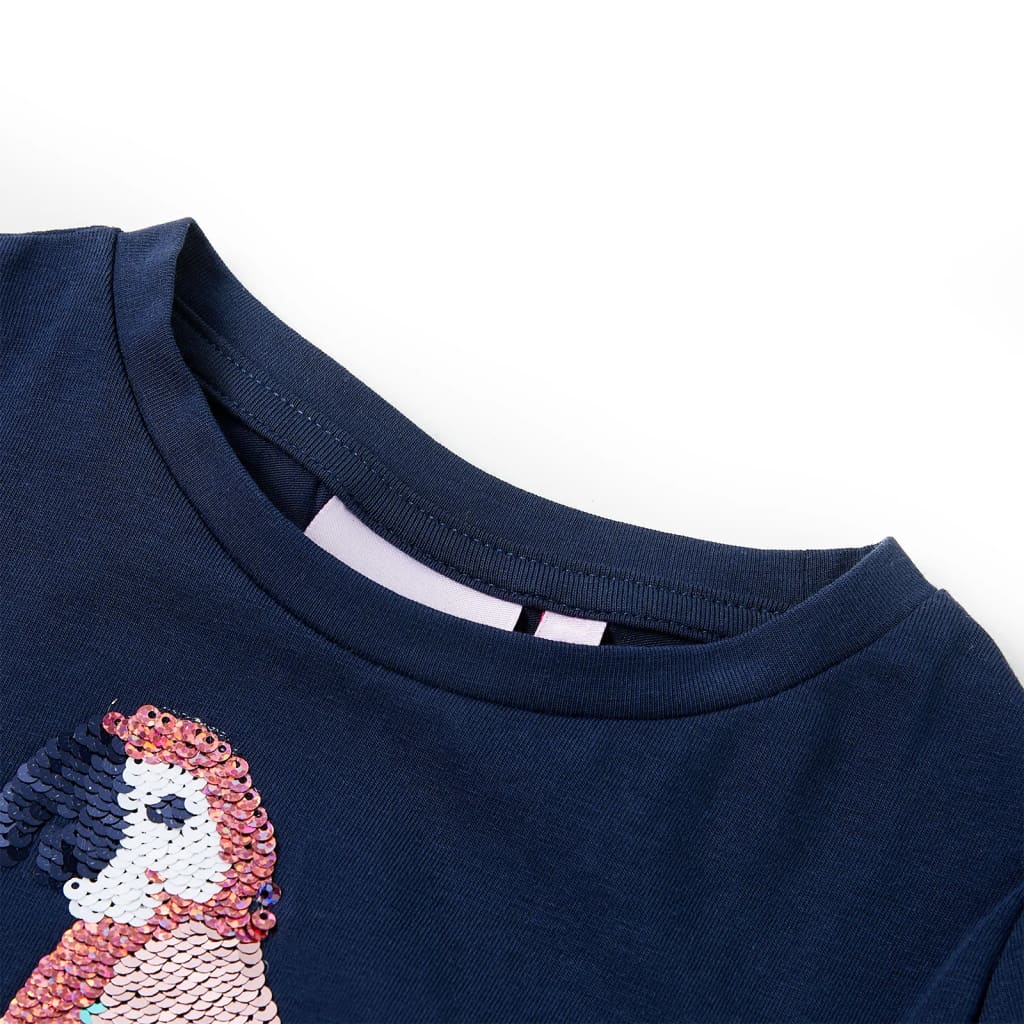 VidaXL Chemise enfant 116 bleu marine