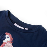 VidaXL Chemise enfant 116 bleu marine