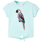 VidaXL Chemise enfant 92 bleu mer clair