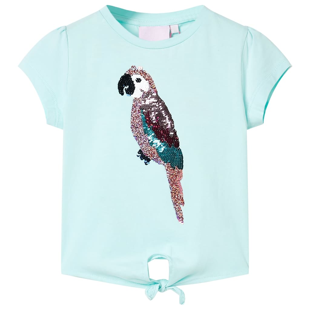 VidaXL Chemise enfant 104 bleu mer clair