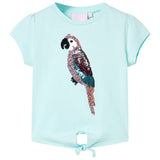 VidaXL Chemise enfant 104 bleu mer clair
