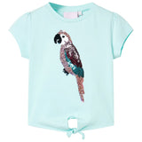 VidaXL Chemise enfant 116 bleu mer clair