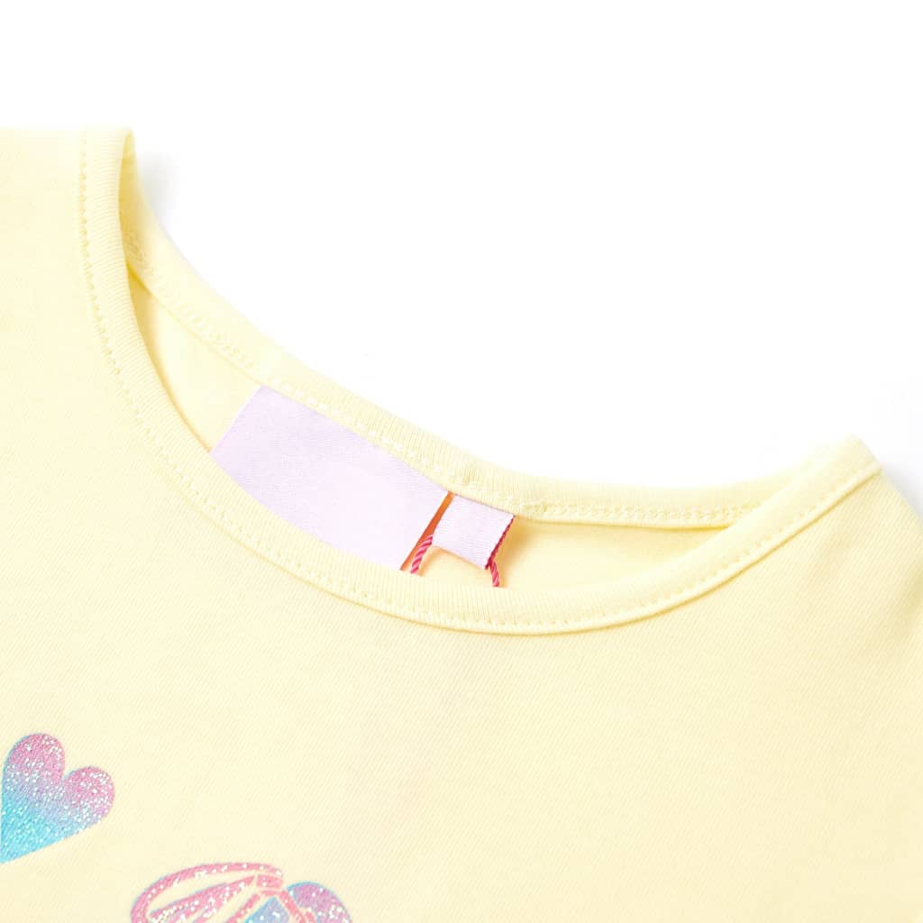 VidaXL Chemise enfant 92 jaune doux