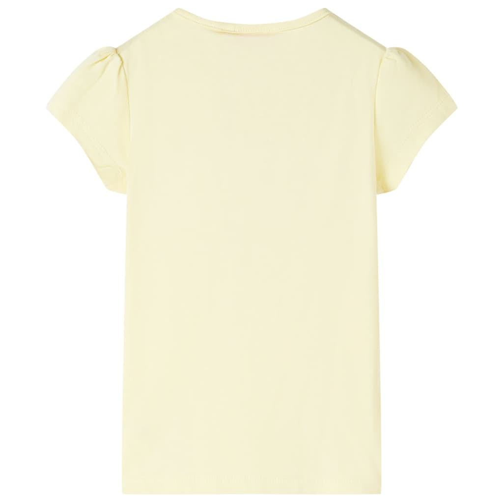 VidaXL Chemise enfant 104 jaune doux