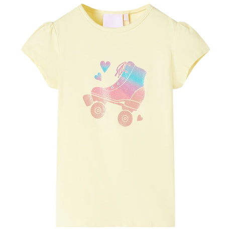 VidaXL Chemise enfant 116 jaune doux