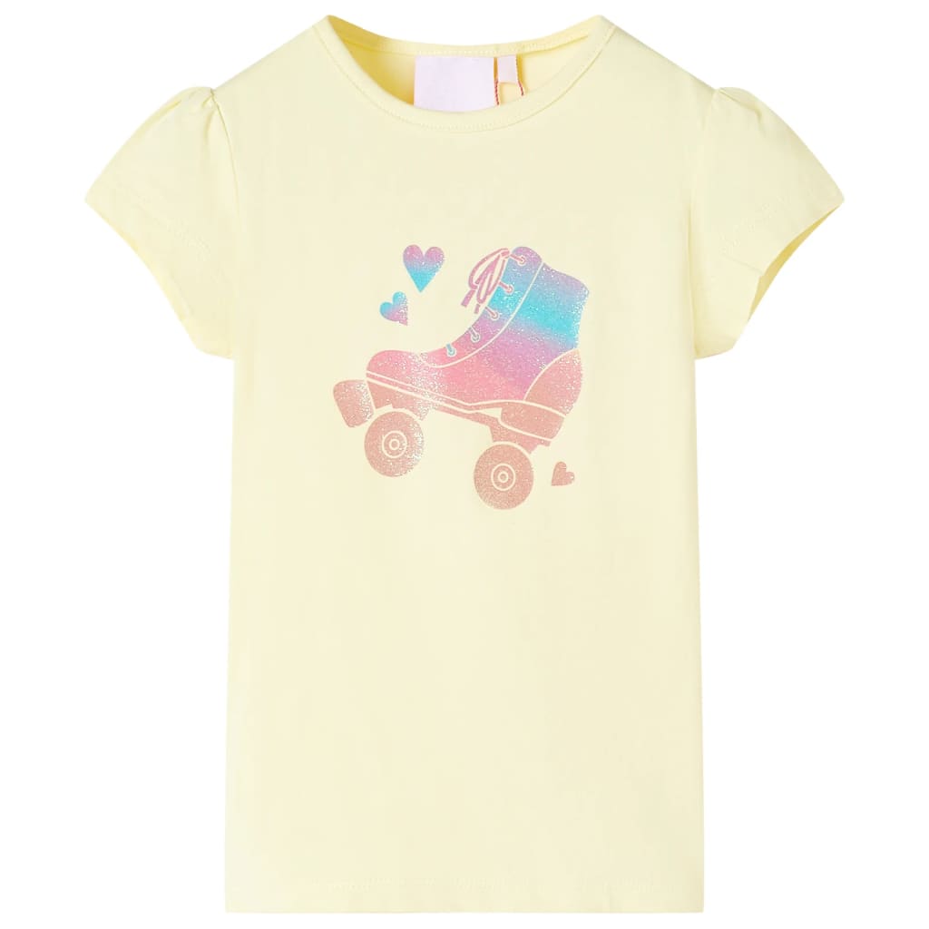 VidaXL Chemise enfant 128 jaune doux