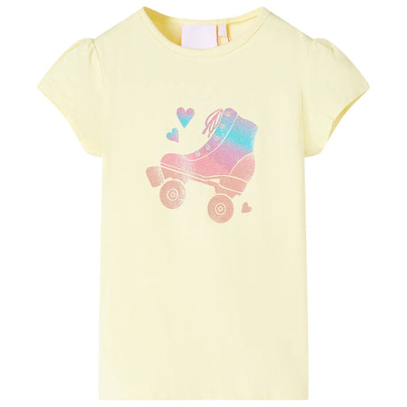 VidaXL Chemise enfant 128 jaune doux