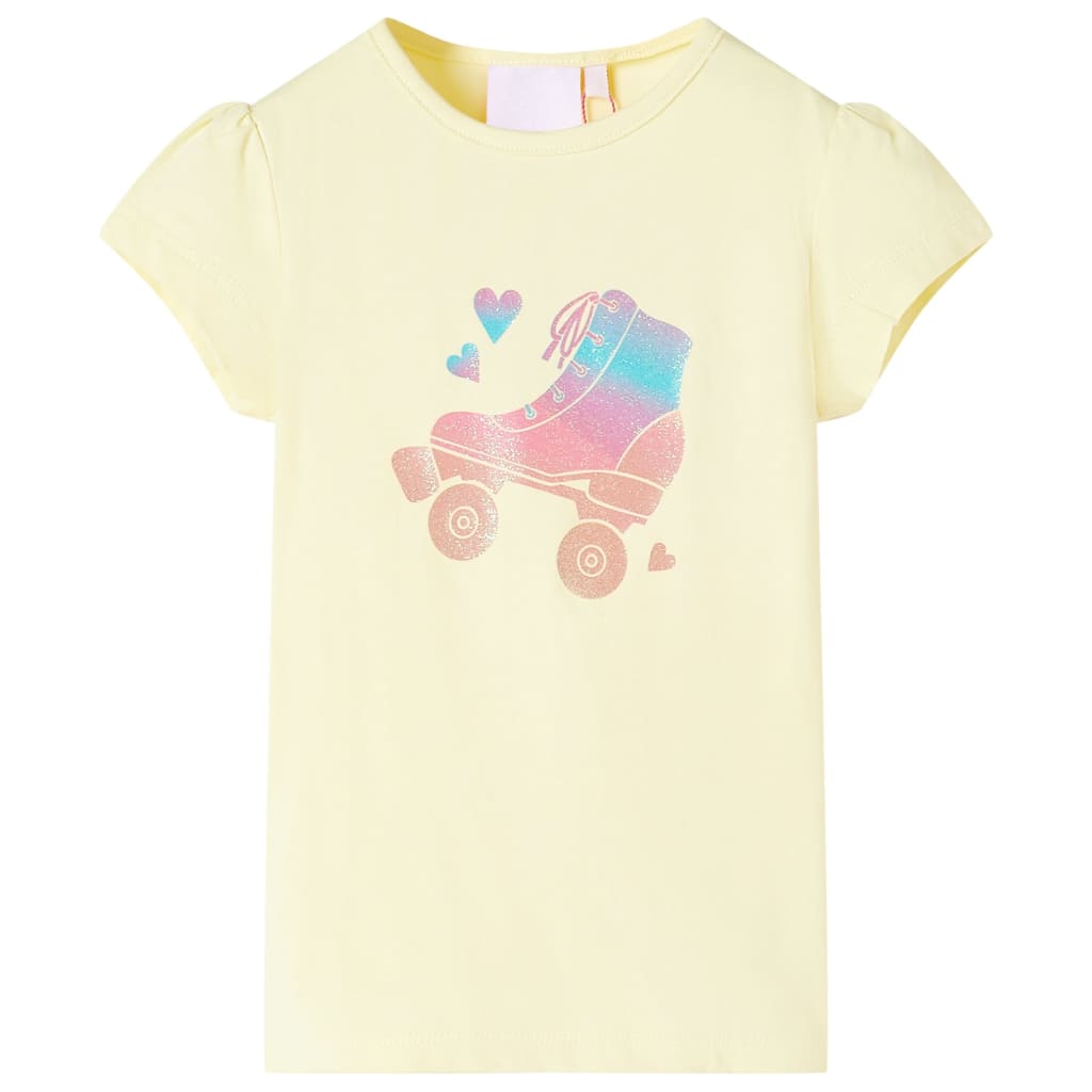 VidaXL Chemise enfant 140 jaune doux