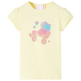 VidaXL Chemise enfant 140 jaune doux