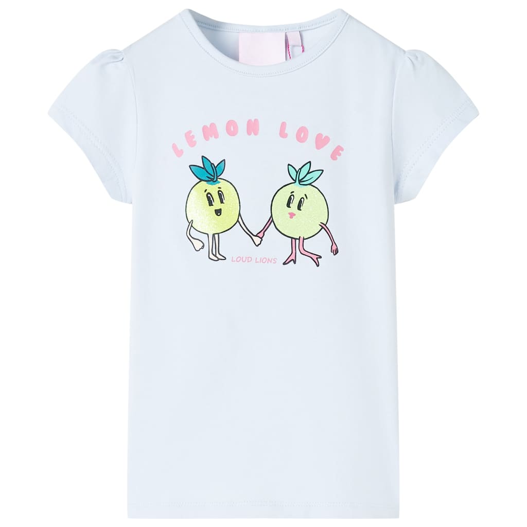 VidaXL Chemise enfant 128 bleu clair