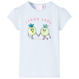 VidaXL Chemise enfant 128 bleu clair