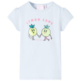 VidaXL Chemise enfant 140 bleu clair