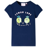 VidaXL Chemise enfant 104 bleu marine