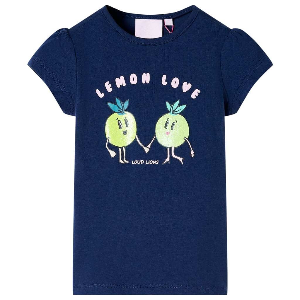 VidaXL Chemise enfant 116 bleu marine