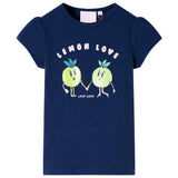 VidaXL Chemise enfant 140 bleu marine