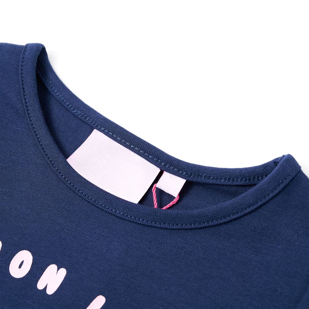 VidaXL Chemise enfant 140 bleu marine