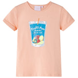 VidaXL Chemise enfant 128 orange clair