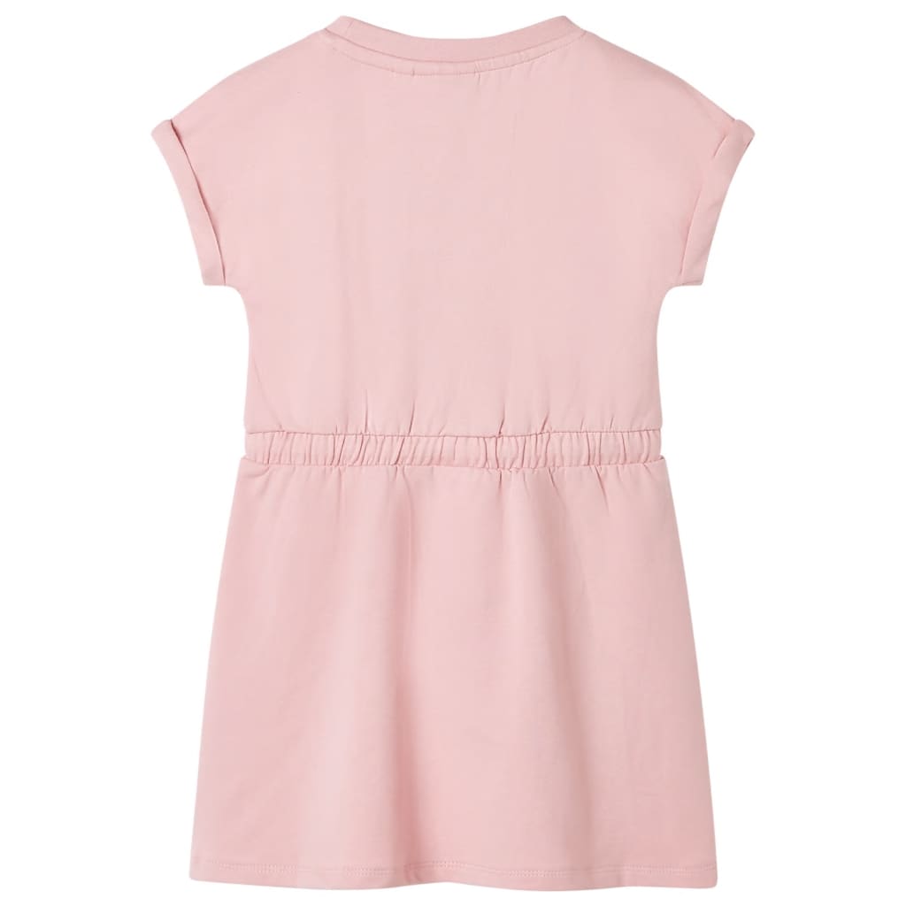 VidaXL Robe enfant avec cordon de serrage 128 rose clair