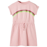 VidaXL Robe enfant avec cordon de serrage 140 rose clair