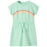 VidaXL Robe enfant avec cordon de serrage 92 vert vif