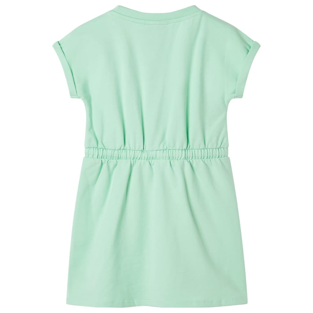 VidaXL Robe enfant avec cordon de serrage 92 vert vif