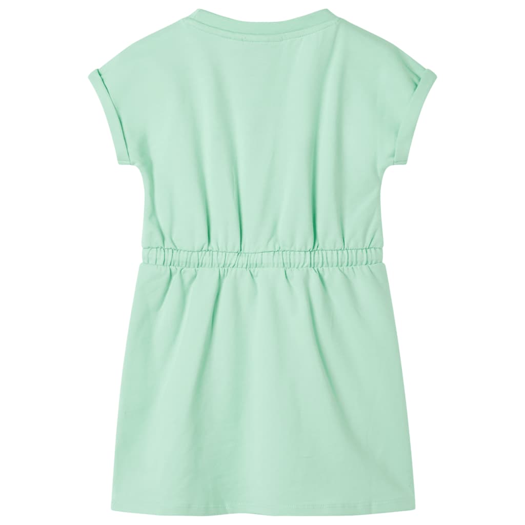 VidaXL Robe enfant avec cordon de serrage 104 vert vif