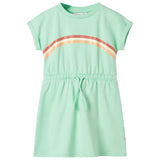 VidaXL Robe enfant avec cordon 116 vert vif