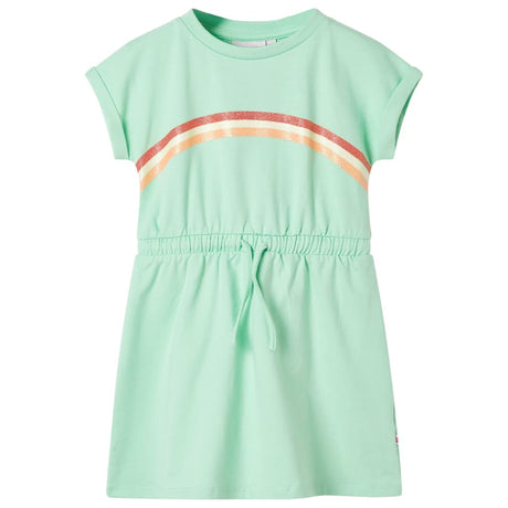 VidaXL robe enfant avec cordon 140 vert vif