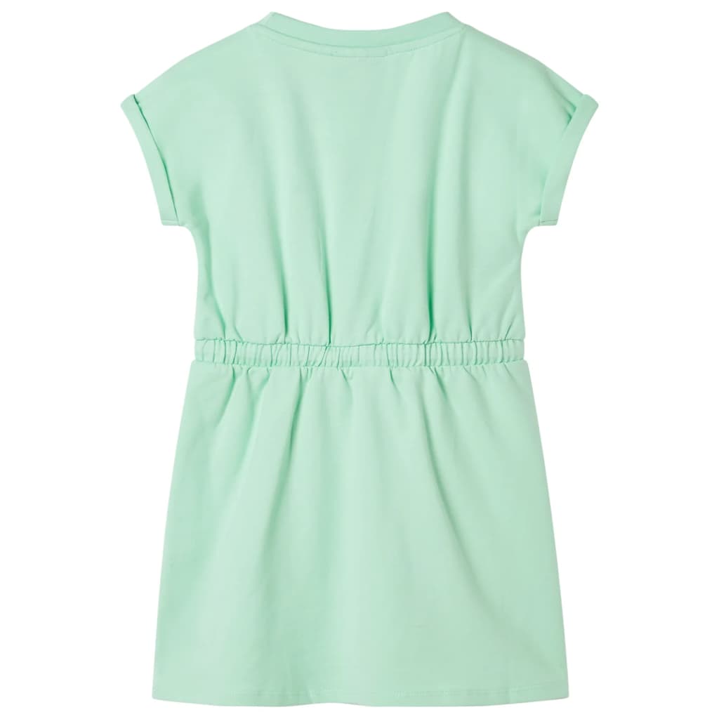 VidaXL robe enfant avec cordon 140 vert vif