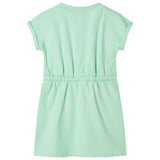 VidaXL robe enfant avec cordon 140 vert vif