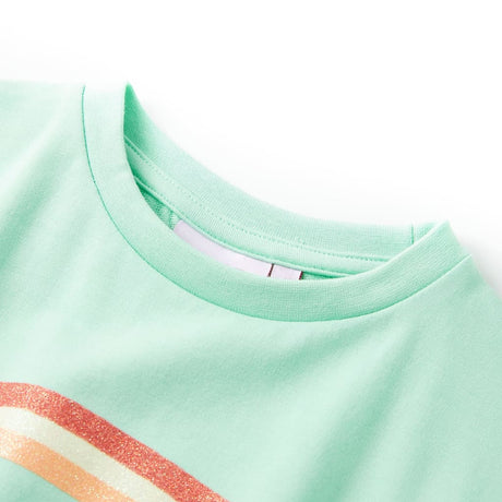 VidaXL robe enfant avec cordon 140 vert vif