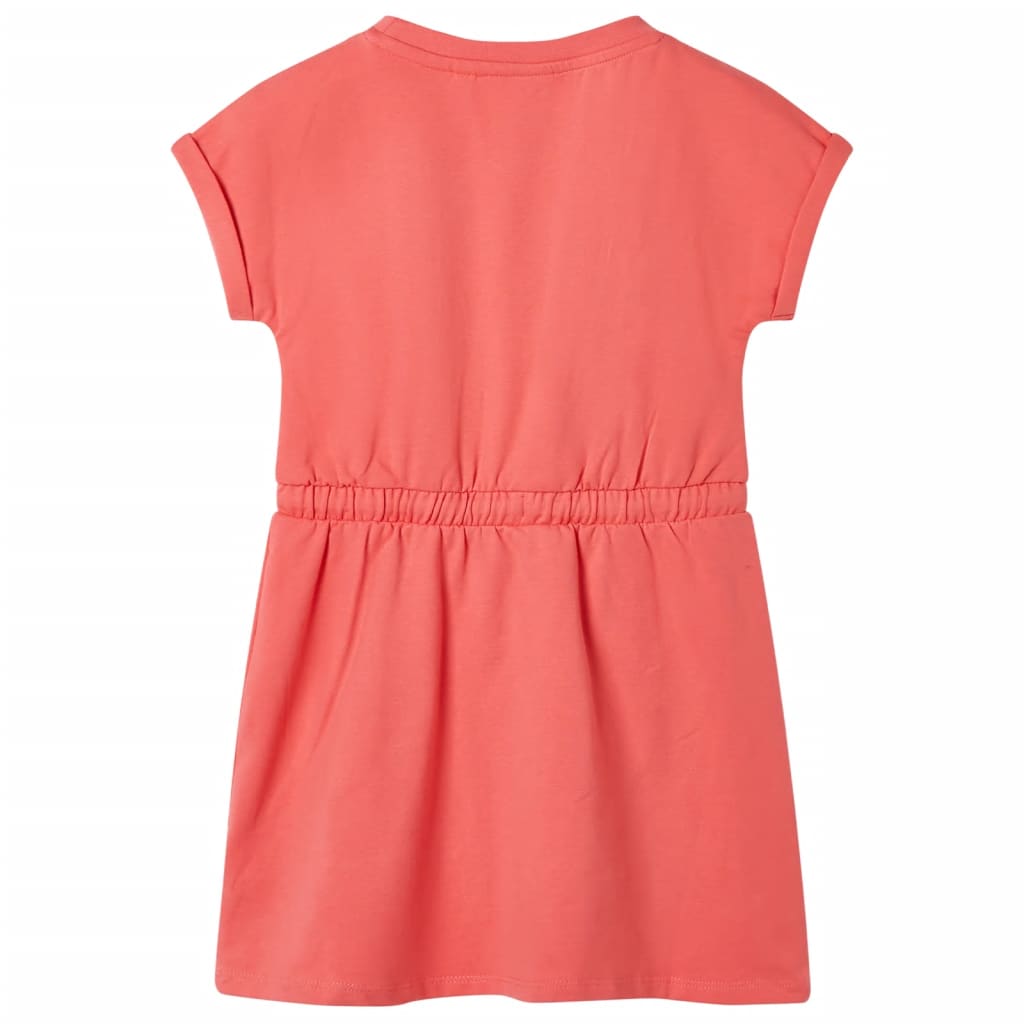 VidaXL Robe enfant avec cordon 92 corail