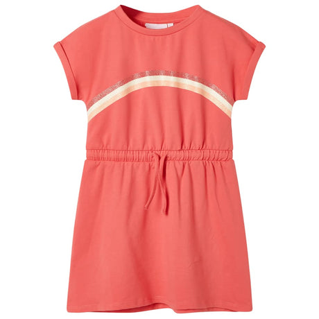 VidaXL robe enfant avec cordon 140 corail