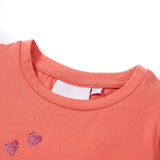 VidaXL Chemise enfant avec volants sur les manches 140 corail