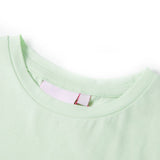 VidaXL Chemise enfant à manches courtes 128 vert tendre