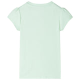 VidaXL Chemise enfant à mancherons 140 vert tendre